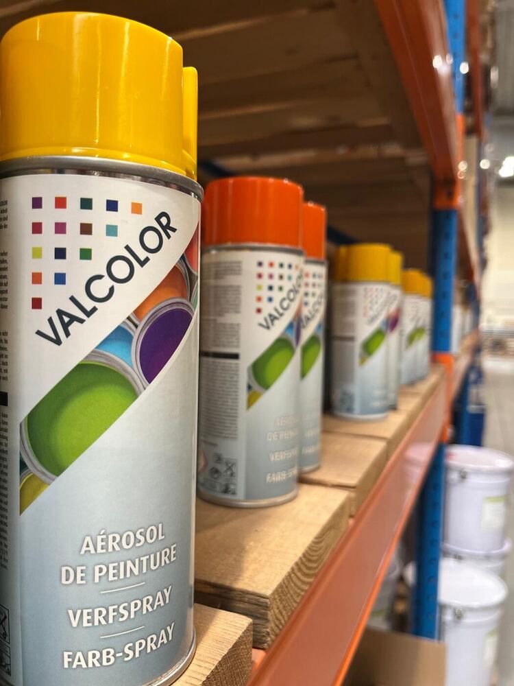 Produits Valcolor conditionnés